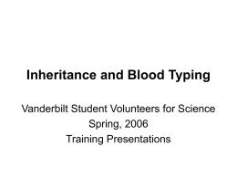 Genetics and Blood Typing - Awesome Science Teacher Resources