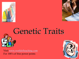 Genetic Traits  - GeorgiaStandards.Org