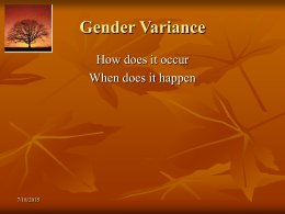 Gender Variance
