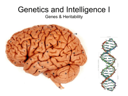 Genetics and Intelligence