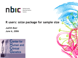 Sample size for microarray experiments