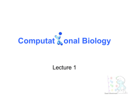 Bio nformatics - City University of New York
