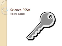 Science PSSA - DuBois Area School District