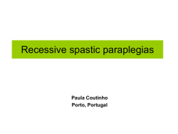 Recessive spastic paraplegias - Euro-HSP