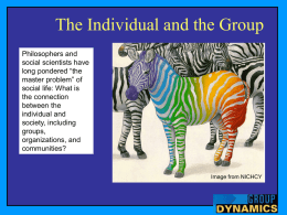 Individual and the Group Power Point