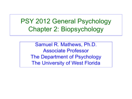 PSY 2012 General Psychology Chapter 2