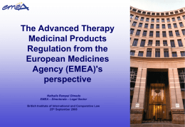 The Advanced Therapy Medicinal Products Regulation from the