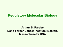 Regulatory Molecular Biology