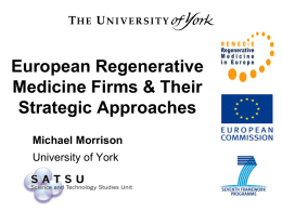 creating the european regenerative medicine