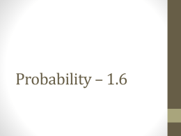 1.6 - Probability