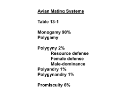 Mating Systems powerpoint