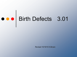 3.01CD Birth Defects PowerPoint