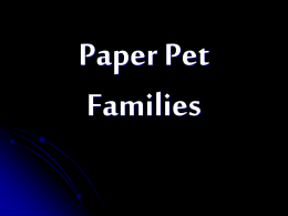 Paper Pet Families