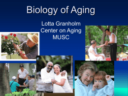 Biology of Aging - Medical University of South Carolina