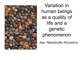 06.Variation in human beings as a quality of life and a genetic