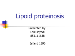 Lipid proteinpsis