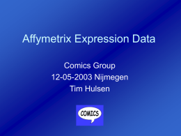 Affymetrix Expression Data