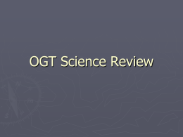 OGT Science Review - Solon City Schools