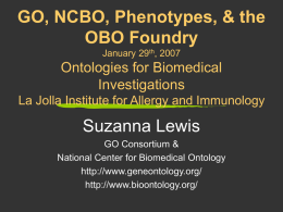 quality - National Center for Biomedical Ontology