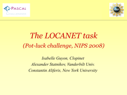 The LOCANET task - Causality Workbench