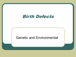 Revised Birth Defect..