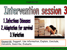 intervention session 3 biology 1 - science