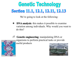 DNA analysis - Madeira City Schools