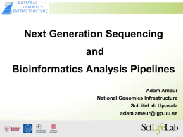Lecture: NGS and bioinformatics analysis pipelines