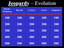 Jeopardy evol