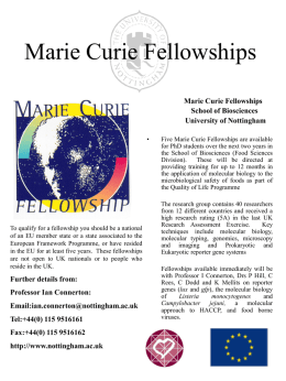 Marie Curie Fellowships