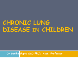 Chronic Lung Disease in Children