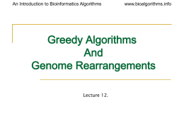 Genome Rearrangements ()