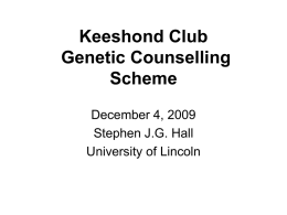 Keeshond Club Genetic Counselling Scheme