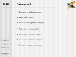 Phylogenetic trees