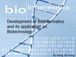 Bioinformatics Study of Biology in post