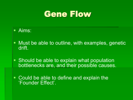 Gene Flow - manorlakesscience
