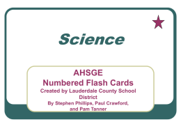 Flashcards Science