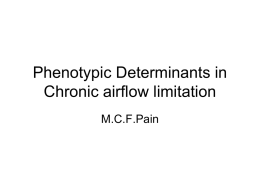Phenotypic Determinants in Chronic airflow limitation
