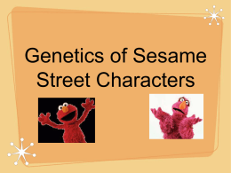 Genetics of Sesame Street Characters