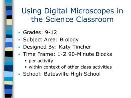 Digital Microscopes Lessons