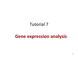 Gene expression analysis