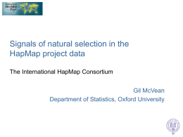 The signatures of natural selection in the HapMap data