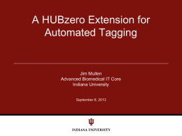 A HUBzero Extension for Automated Tagging.