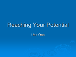 Unit 1 presentation