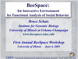 PPT - BeeSpace - University of Illinois at Urbana