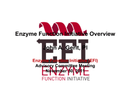 U54 GM093342: “Enzyme Function Initiative” (EFI)