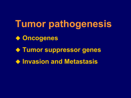 Tumor suppressor genes(TSGs)