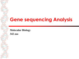 Gene sequencing Terms