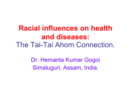 Racial influences on health and diseases: The Tai