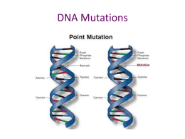 DNA Mutations - Cloudfront.net